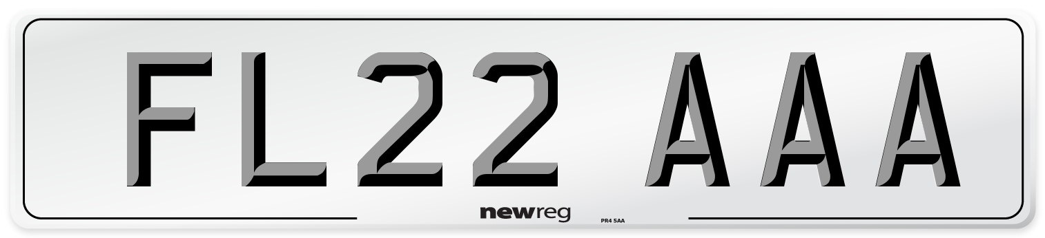 FL22 AAA Number Plate from New Reg